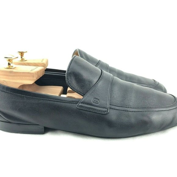 GUCCI Nappa Leather Loafers Men\'s 9 Black 39 Ultra main image 5